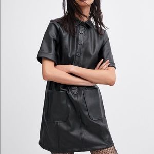 Faux Zara Leather Dress